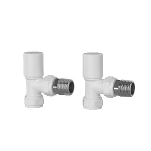 Round Pattern Valve Angled White - Pro
