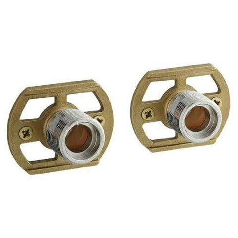 SHOWER BAR MIXER VALVE EASY WALL FIXING KIT CHROME SOLID BRASS CONCEALED PAIR