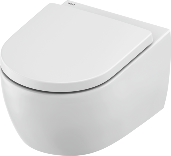 TECEloft set, toilet ceramic with cyclon flush, including seat/lid
