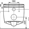 TECEloft set, toilet ceramic with cyclon flush, including seat/lid