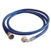Washing machine hose 2.5m blue