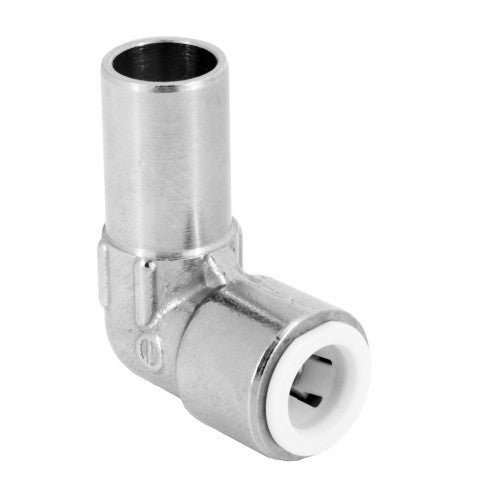 10mm Pushfit Elbow Brass Chrome Radiator Valve**15mm x 10mm