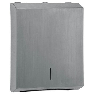 STANDARD C FOLD PAPER TOWEL DISPENSER - 304 GRADE BRUSHED STAINLESS STEEL