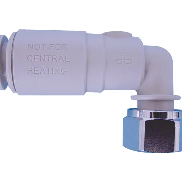 JG Speedfit plastic angle service valve 15mm x 1/2