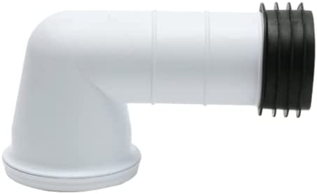 Fluidmaster ZB38208 Conn 90 deg WC Pan Connector, White