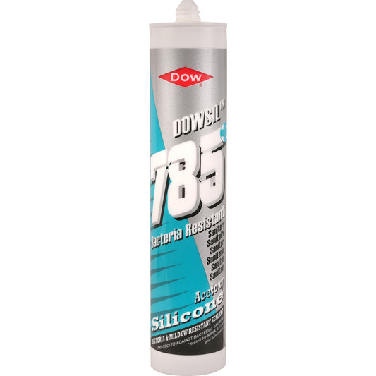 Dowsil DC785+ Sanitary Silicone Sealant 310ml Clear