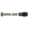 Griptite WRAS std bore pushfit flexi tap conn & iso valve 15mm x 1/2