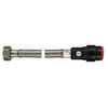 Griptite WRAS std bore pushfit flexi tap conn & iso valve 22mm x3/4
