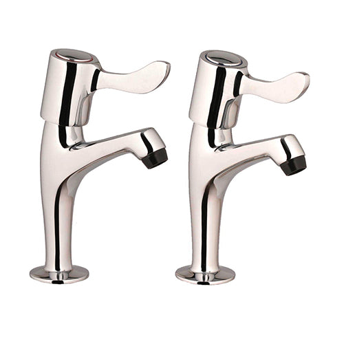 Lever Sink Pillar Taps (Pair)- 1/4 Turn Cartridge