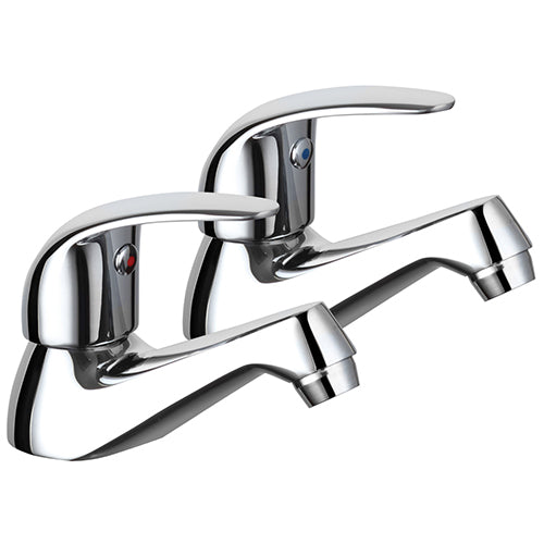 Pro C1 Basin Taps Chrome Pair