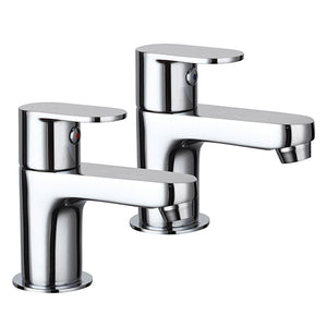 Dani Bath Pillar Taps Pair Chrome