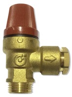 CALEFFI 15MM / 1/2 MXF EXTENDED 3BAR SAFETY RELIEF VALVE