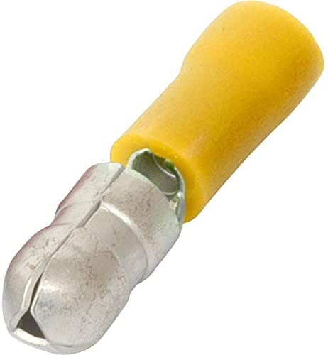 Pre Insulated Male Bullet Terminals Blue or Yellow*20's (20, Yellow 6mm)