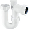 McAlpine SC10V Tubular Swivel Anti-Syphon 'P' Trap-1.5 inch, White