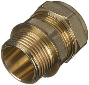 15mm x 3/8" MI Coupler WRAS Approved Brass Compression