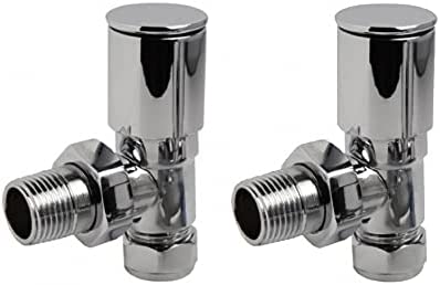 Round Pattern Valve Angled Chrome