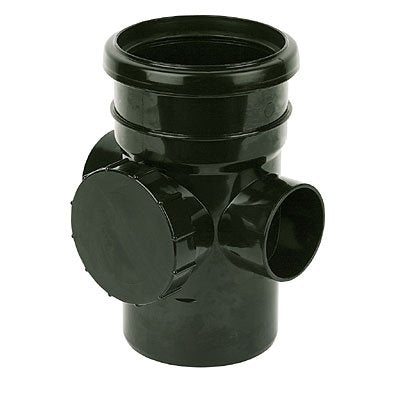 Floplast 110mm soil access socket/spigot black SP274