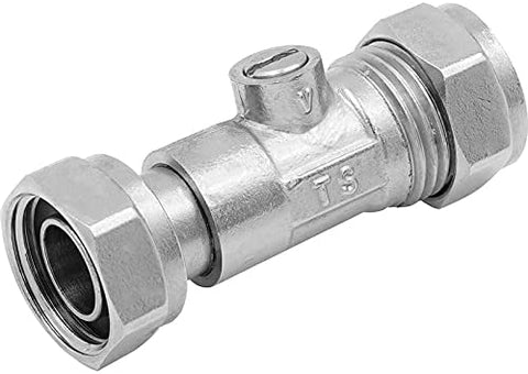 15mm x 1/2" Service Valve Straight **WRAS Approved