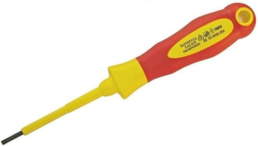 Faithfull SDVDE25 Soft Grip Slotted VDE Screwdriver