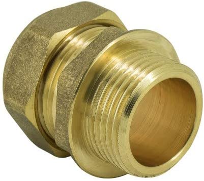 22mm x 1" MI WRAS Brass Compression Fitting MI