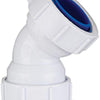 Polypipe PS18 Compression Waste 40mm 45° Obtuse Bend White