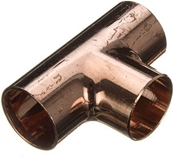 Copper Endfeed Pipe Fittings Equal Tee-22mm- 1's