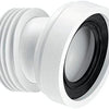 McAlpine WC-CON7A 14 Degree Angle Rigid WC Connector, White