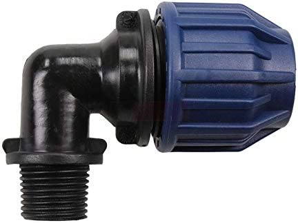 MDPE Elbow Threaded Male 25mm x 1/2