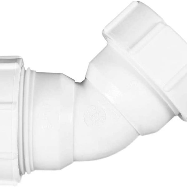 Polypipe PS17 Compression Waste 32mm 45° Obtuse Bend White