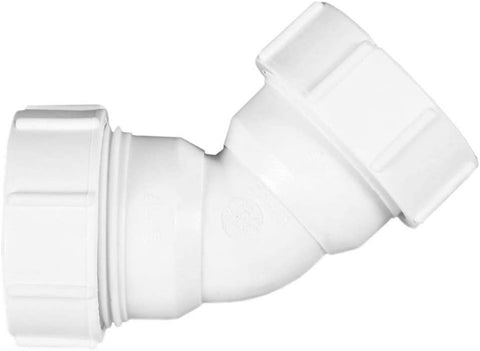 Polypipe PS17 Compression Waste 32mm 45° Obtuse Bend White