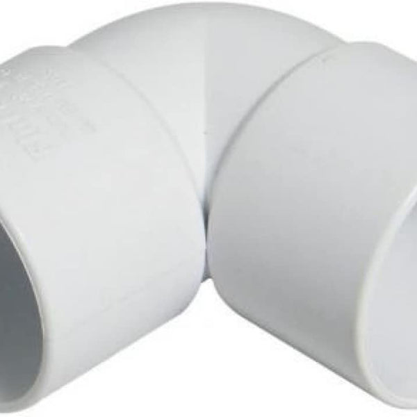 FLOPLAST Solvent White 90 Degree 40mm (43mm) Waste Knuckle -