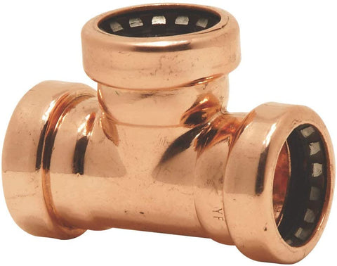 Tectite Sprint - Copper Push-Fit Equal Tee 22mm