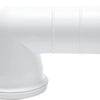 Fluidmaster ZB38210 Pan Conn 90 deg Space Saver WC Connector, White