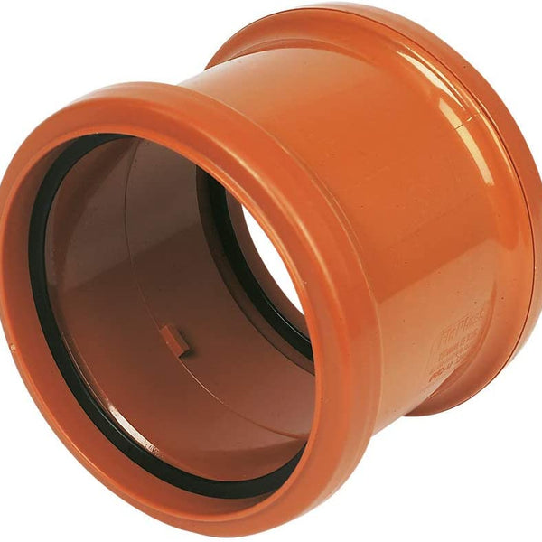 FloPlast - Underground Pipe Coupling Double Socket 110mm D105