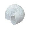 White PVC flexible round hose 100mm dia x 3m length