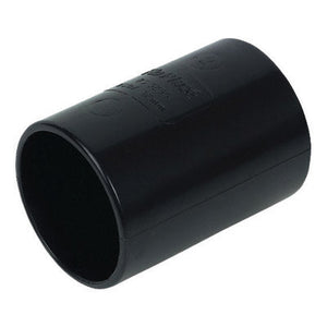 Floplast 40mm Coupler Solvent Weld Black WS08B