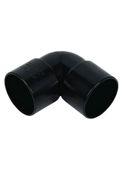 FLOPLAST Solvent Black 90 Degree 40mm (43mm) Waste Knuckle - Bag of 2