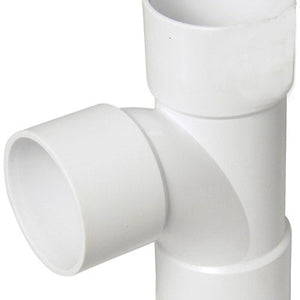 40mm WS23W Floplast ABS solvent weld swept tee White