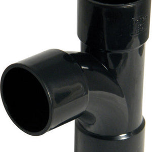 Floplast ABS solvent weld swept tee 40mmWS23 Black