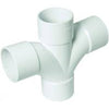 Floplast ABS solvent weld 92.5 degree cross tee 40mm white WS58
