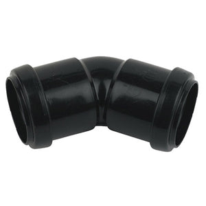 Floplast pushfit waste 135 degree obtuse bend 32mm Black WP18