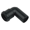 Floplast pushfit waste 90 degree conversion bend 40mm black WP27