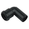 Floplast pushfit waste 90 degree conversion bend 32mm black WP26