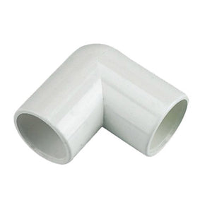 Floplast white overflow 90Deg Bend 21.5mm OS11**Pack of 5