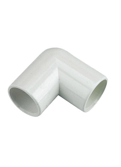 Floplast white overflow 90Deg Bend 21.5mm OS11**Pack of 5