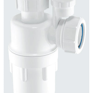 McAlpine C10V anti-siphon bottle trap with 75mm seal 1.1/2