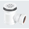 McAlpine STW1R shower trap with 19mm seal & 70mm white plastic flange
