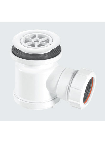 McAlpine STW1R shower trap with 19mm seal & 70mm white plastic flange