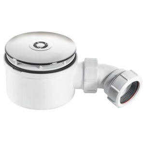 McAlpine ST90CP1070 shower trap with 50mm seal & 90mm chromed plastic flange