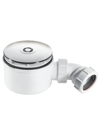 McAlpine ST90CP1070 shower trap with 50mm seal & 90mm chromed plastic flange